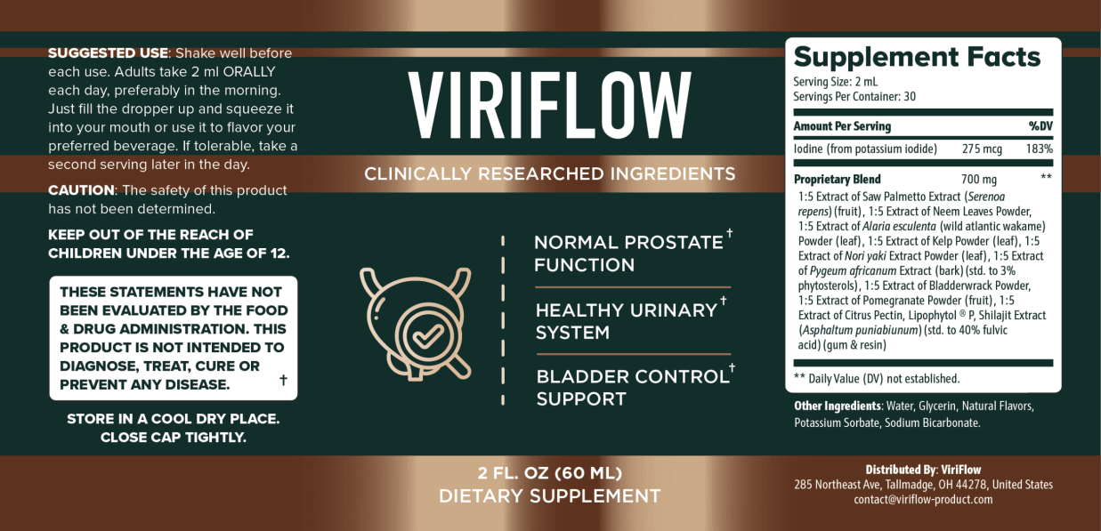 viriflow supplement fact